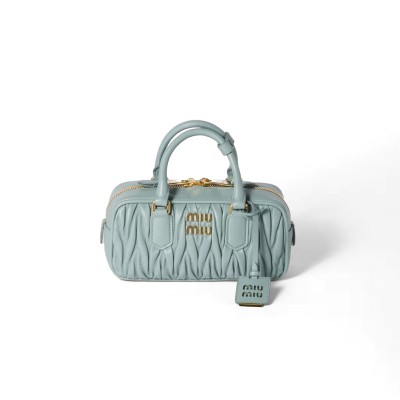 MIU MIU ARCADIE MATELASSÉ NAPPA LEATHER BAG 5BB142_AN88_F0035 (22*10.5*7.5cm)